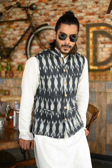 Black Designer Reversible Jacket - NamegStore